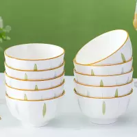 陶瓷米饭碗家用2023新款吃饭碗日式碗碟套装高颜值餐具大号面碗