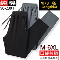 伊夫狼爪(YIFULANGZHUA)2025春季青年运动裤男宽松束脚纯棉休闲裤男士大码直筒卫裤子男裤装