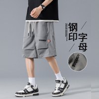 伊夫狼爪(YIFULANGZHUA)新款男士五分裤夏季薄款宽松直筒透气休闲潮短裤