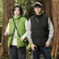 伊夫狼爪(YIFULANGZHUA)秋冬双面棉马甲男女款秋冬季加厚保暖坎肩背心外套情侣马甲