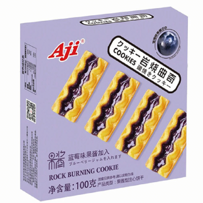 Aji岩烧曲奇-蓝莓味果酱注心100g
