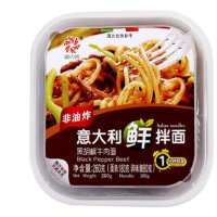 盛和意大利鲜拌面260克黑胡椒牛肉面
