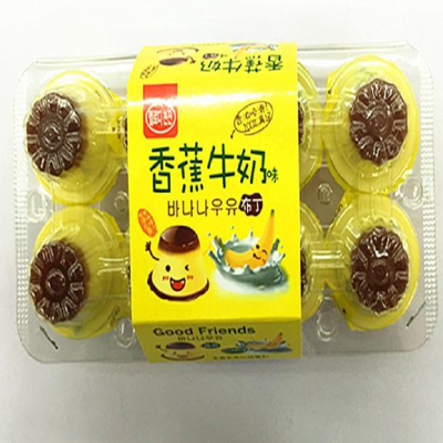 美乐津香蕉牛奶味果冻216g(8粒装)
