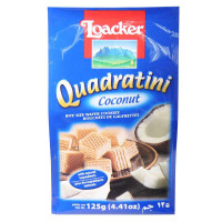 莱家椰子味粒粒装威化饼干125g