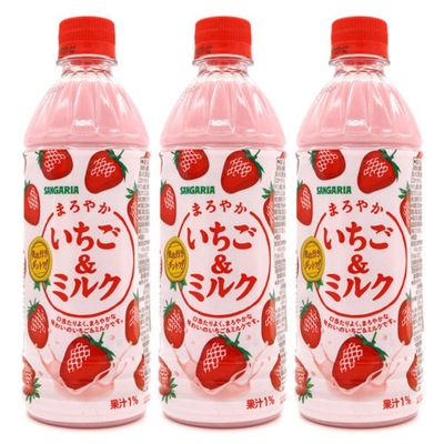 三佳丽草莓牛奶味饮料500ml