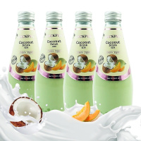 乐可芬哈蜜瓜味椰子饮料(含椰果)290ml