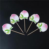 240支 寿桃仙鹤蛋糕装饰插牌 福如东海蛋糕装饰插件 福寿蛋糕摆件 寿桃 20只