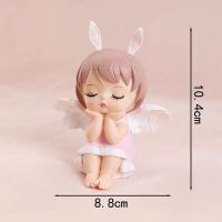 可爱安妮天使烘焙蛋糕摆件 萌系女生小天使安妮宝贝生日装扮用品 安妮宝贝粉色
