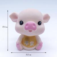 烘焙蛋糕装饰2019猪年蛋糕小猪寿星寿公寿婆财神爷玩偶甜品台摆件 平安猪 1个