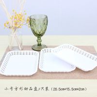 多层生日甜品蛋糕架装饰摆件点心蛋糕架儿童宝宝百天满月周岁布置 方盘3只装