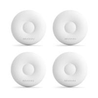 福字硅胶门后防撞垫墙面缓冲垫门把手防撞贴门锁防护垫开门撞福垫 白色圆形 4个装