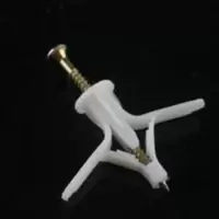 飞机型胀塞石膏板自攻丝蝴蝶型塑料胀管空心墙砖膨胀螺丝自攻丝 飞机型8套-钉50mm