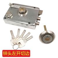 老式门锁外装门锁防盗门锁铁门锁房门锁室内大门锁不锈钢木门锁芯 左开切边+锌头锌舌（不配小壳） 35-50mm 通用型
