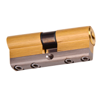 忆顾旺盛防盗门锁芯超C级进户通用型全铜4曲8轨道叶片防打断技术 32.5+32.5=65