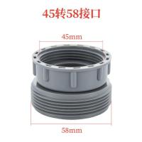 菜盆下水管多功能接头双槽单槽排水管防臭塑料管对接配件净水三通 46内转58外牙接头[送2垫片]