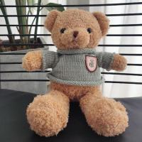 正版礼盒小熊公仔玩偶泰迪熊娃娃毛绒玩具送女生生日礼物毕业礼物 米黄海藻绒毛衣熊 30cm每一款都可代写贺卡