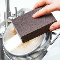 [送垃圾袋]金刚砂海绵魔力擦厨房洗碗洗锅底除黑垢擦锅除锈去污 [3片装]体验款不合算