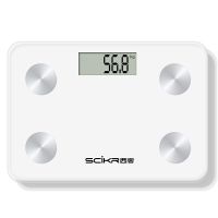 智能蓝牙体脂秤电子秤体重秤成人精测脂肪秤减肥称人体健康秤 白色+智能蓝牙APP体脂秤 [7号电池升级蓝牙款]