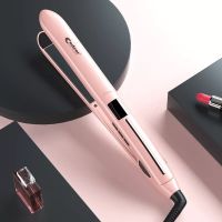 电夹板刘海直发器直卷两用神器拉直板夹女卷发棒不伤发迷小型熨板 香槟金[直卷两用+送精油+2个发夹]