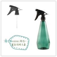 浇花喷壶喷小细雾瓶园艺多功能家用洒水壶气手压式消毒压力大容量 600ML绿色+【备用喷头】