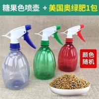 小喷雾器气压式洒水壶浇花壶小型喷壶家用喷水壶园艺养花工具 糖果色喷壶+美国奥绿肥1包