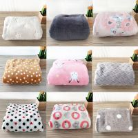 宠物厚毛毯双面绒保暖小被子中小型犬猫咪泰迪用小毯子空调狗毯子 花色随机 摇粒绒薄毯50*40cm 3斤内