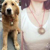 大狗铃铛宠物虎头铜铃铛狗狗铃铛金毛狗项圈项链中大型犬铃铛 虎字2.2cm单个(4斤以上犬戴) L-大型