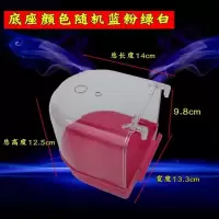 鸟用洗澡盆虎皮鹦鹉文鸟牡丹玄凤八哥大号外挂透明洗澡方盒鸟用品 小号外挂洗澡盆颜色随机
