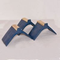 鸽子用品用具实木息架鸽子站架实木栖架鸽子站台公棚架赛鸽用品 蓝色优质塑料栖架10个