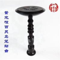 鸟笼配件百灵鸟笼站台配件唱台讲台凤凰台侧站台百灵鸟专用 紫光檀站台