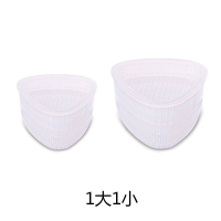 饭团模具创意三角形米饭寿司便当模盒日式料理DIY工具大小2只套装 饭团模具[一大一小两个装]