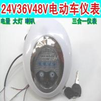 小海豚电动车24v36V48V仪表盘车灯电量显示喇叭滑板车前大灯 能 转向灯+尾灯一套