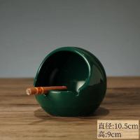 创意宇航员玄关收纳盒桌面太空人ins可爱生日礼物客厅工艺品摆件 绿色月球(不描金)