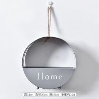 墙面墙壁装饰挂件电视背景墙上创意花盆壁饰客厅卧室餐厅遮挡壁挂 灰色花盆【颜色可换】