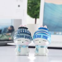 520情人节生日礼物女生送同学闺蜜男生朋友老公情侣少女房间摆件 流氓兔（一对装） 普通彩盒