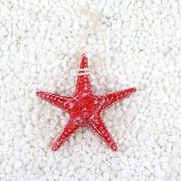 地中海风格仿真树脂海星摆件挂件创意桌面装饰拍摄道具墙面装饰品 13cm红色海星