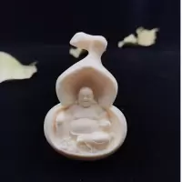 象牙果手把件工艺品弥勒佛茶宠汽车卧室桌面摆件家居饰品生日礼物 弥勒手把件