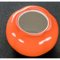 柿子烟灰缸陶瓷创意个性时尚防风大号卧室客厅摆件带盖办公室家用 小号柿柿如意烟灰缸(不带盖)