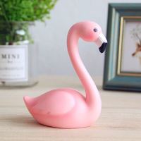 秋千天使摆件台柜饰品摆放创意家居橱窗客厅工艺品电视柜摆设礼物 火烈鸟-合翅款