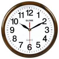 3D立体夜光挂钟时尚简约钟表创意客厅时钟卧室挂表静音石英钟表 木纹边框（非夜光）25cm