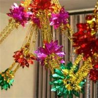 婚庆用品结婚新款婚房布置装饰新房彩带条拉花拉喜字婚礼挂饰套装 枫叶拉花4条共12米