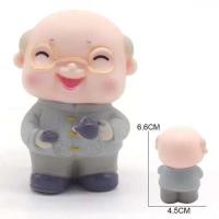 烘焙摆件老爷爷老奶奶搪胶款式生日蛋糕装饰件 老爷爷（1个）