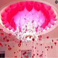 婚庆用品结婚婚房布置铝膜气球婚礼婚房装饰字母气球表白套装批发 100粉红+雨丝吊坠胶点气筒
