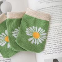 韩国权志龙GD同款韩系小雏菊桌子椅子脚套把手套防滑保护套可爱款 绿色 一套(4个)