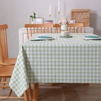 桌布防油防水防烫免洗少女心桌面装饰ins布置茶几学习桌餐桌布垫 果绿小格 40*60cm(颜色随机)