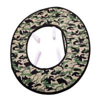 夏季建筑施工安全帽工地男女面罩防水防雨防晒罩遮雨帽夏天板套 迷彩绿无帘式