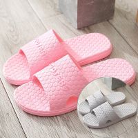 家居家用浴室内洗澡冲凉拖鞋女夏季外穿防滑情侣男士托鞋 [TMJ]浅粉+浅灰 36-37和40-41