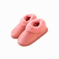 秋冬室内情侣家居海星可爱厚底毛毛保暖防滑棉鞋产后月子鞋女拖鞋 粉无耳棉鞋 36-37