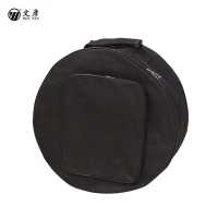 文彦小军鼓包军鼓袋大鼓包13/14英寸通用双肩牛津包鼓套乐器配件 黑色（直径40高17CM）