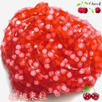 爆炸米粒泥少女心手工成品史莱姆炸耳水晶泥拉面胶彩泥黏土 樱桃米粒 130ml送起泡贴
